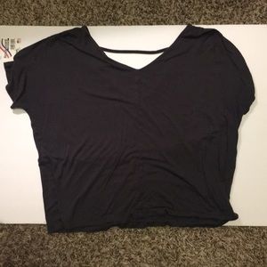 Grey Short Sleeve Top